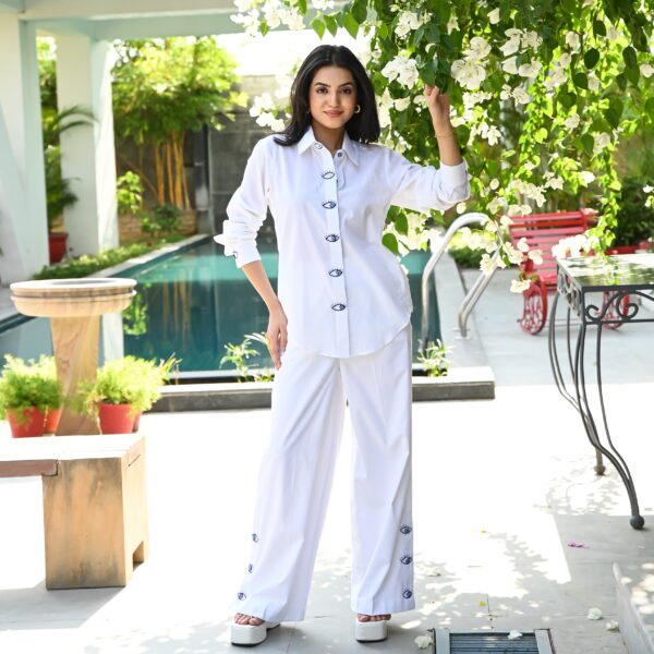 175 nushrat off-white palazzo at Rs.1299/Piece in surat offer by F Fashion